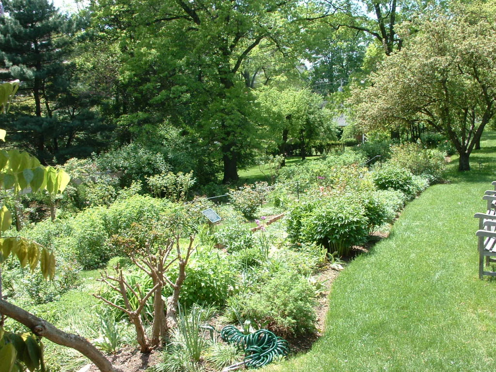 Jardines de verano del Museo Histórico Macculloch Hall, Morristown, Nueva Jersey
