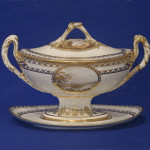 Colecciones de Artes Decorativas de Macculloch Hall: Crown Derby Porcelana decorada a mano inglesa c. 1800