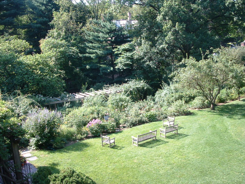 Jardines del Museo Histórico Macculloch Hall, Morristown, Nueva Jersey