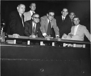 Mr. Todd, founder of Macculloch Hall Historical Museum, pictured fifth from the left.