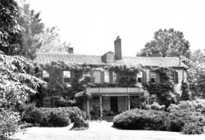 Back of Macculloch Hall Historical Musuem circa 1940s. 