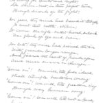 Handwritten poem by Lindley Miller.