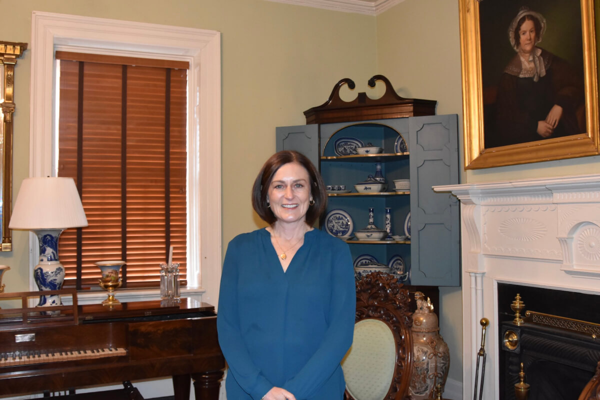 Executive Director Kathleen Bartlett in the Drawing Room