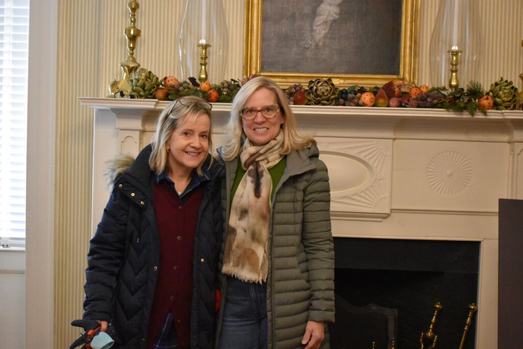 The Garden Club of Morristown decorating Macculloch Hall Historical Museum for the holidays.
