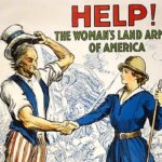 Promotional poster for the Woman's Land Army