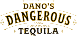 Danos Dangerous Tequila Logo in Gold